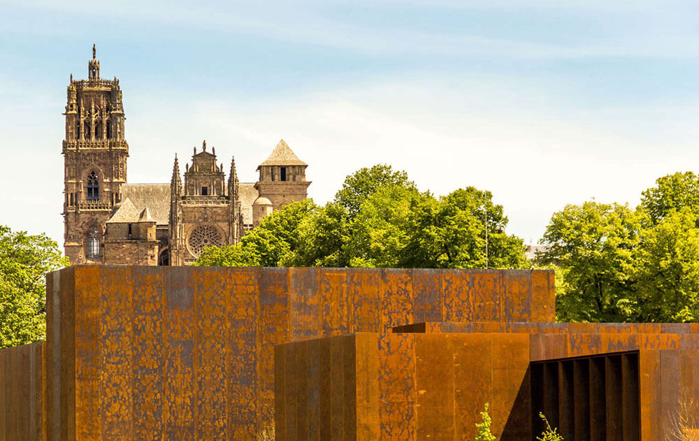 soulages Museum en Kathedraal van Rodez
                                    