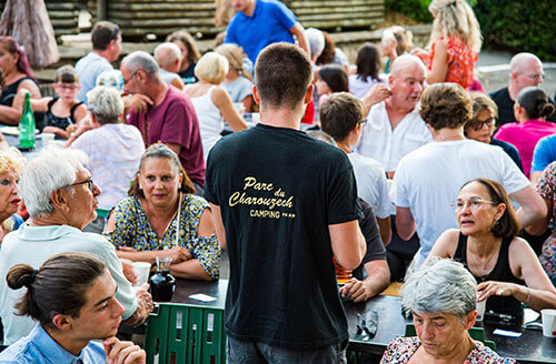 Bingo at the Parc du Charouzech campsite on the edge of Lake Pareloup