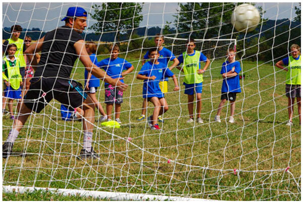  Football activity at the Parc du Charouzech campsite