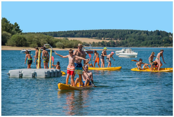 Activities at the nautical base of Lake Pareloup, available to everyone